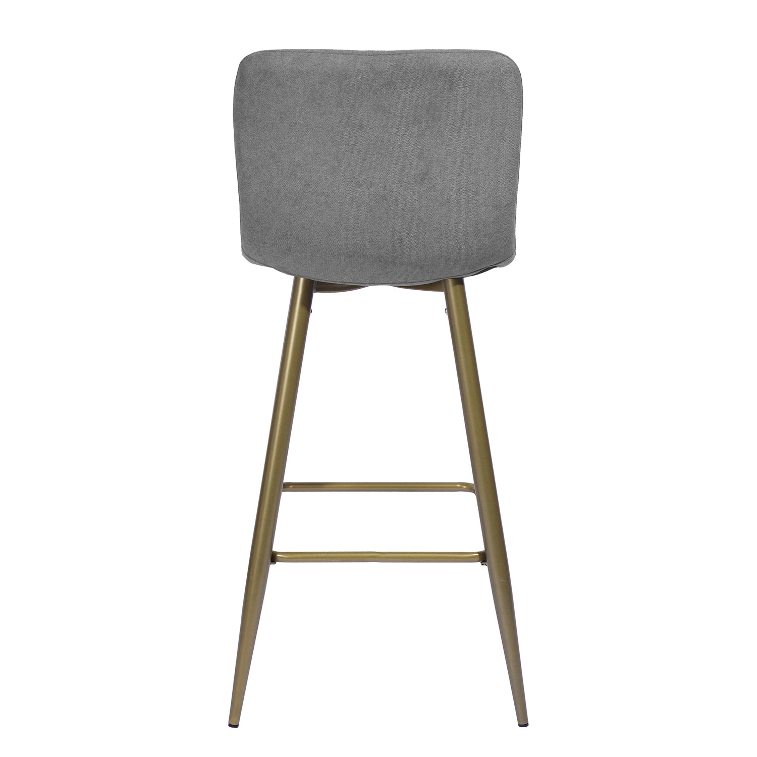 Homy Casa Scargill 2PC Upholstered Counter Height Bar Stools in Dark Grey