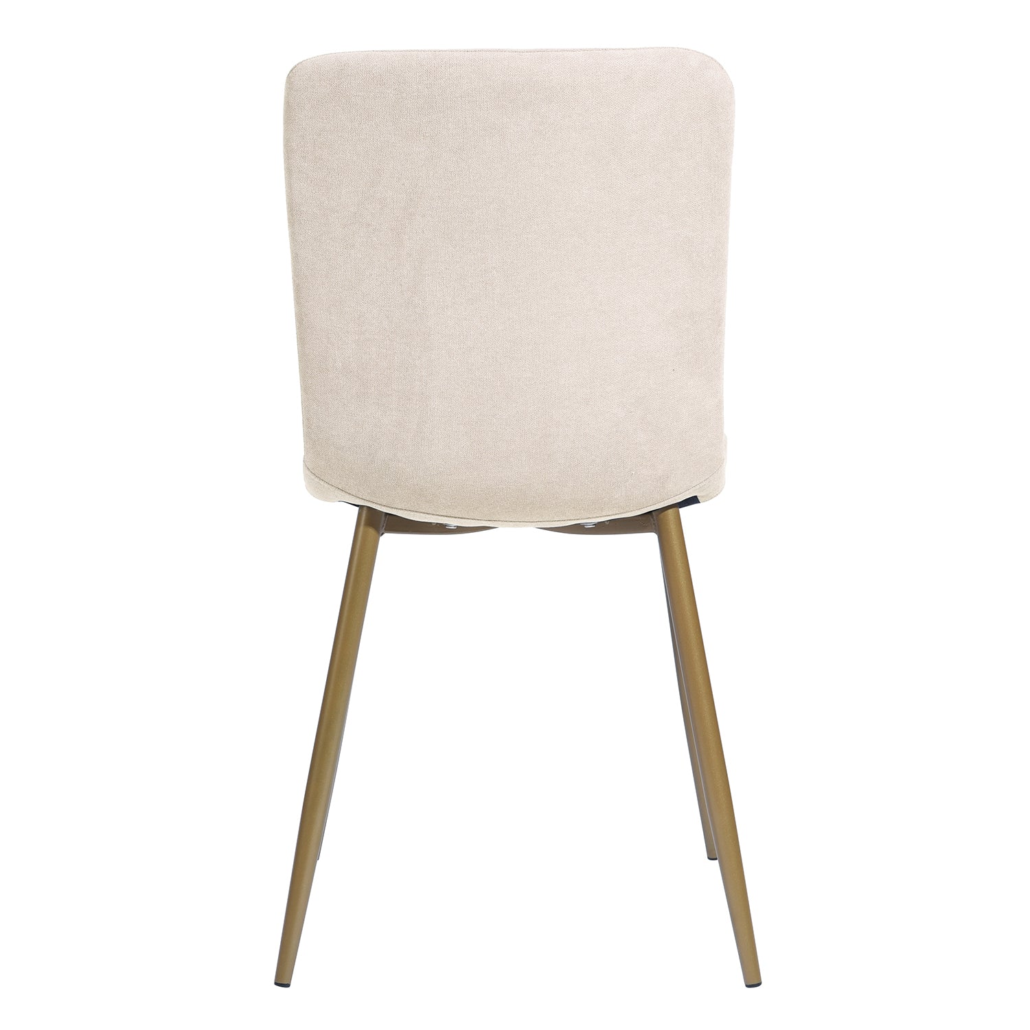 Homy Casa CAJON 150+SCARGILL 5-Piece Dining Set 59" White Marble Dining Table with 4 Scargill Beige Chairs Open Box