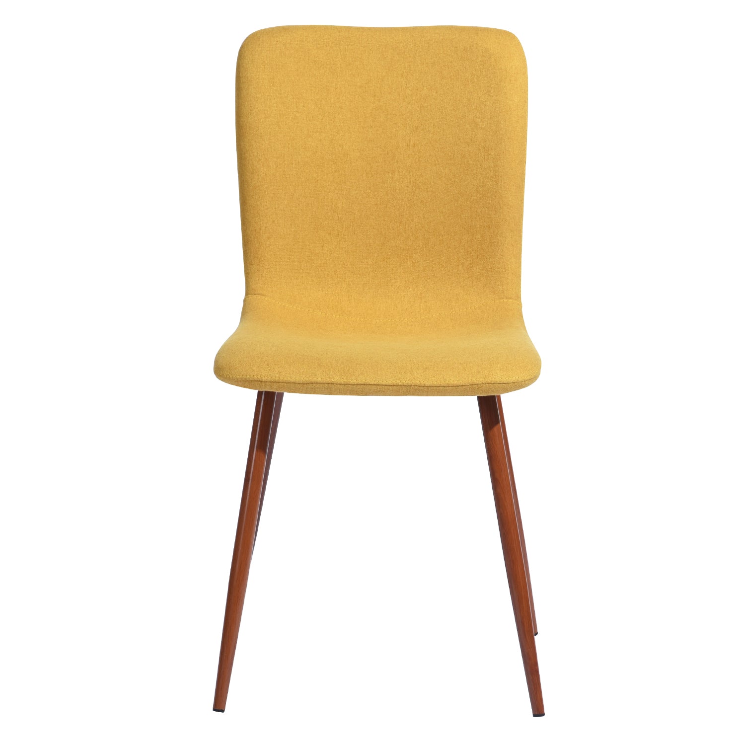 Homy Casa SCARGILL Yellow Dining Chair Set "15.55'' L x 19.49'' W x 33.66'' H" for Kitchen & Dining Room Open Box