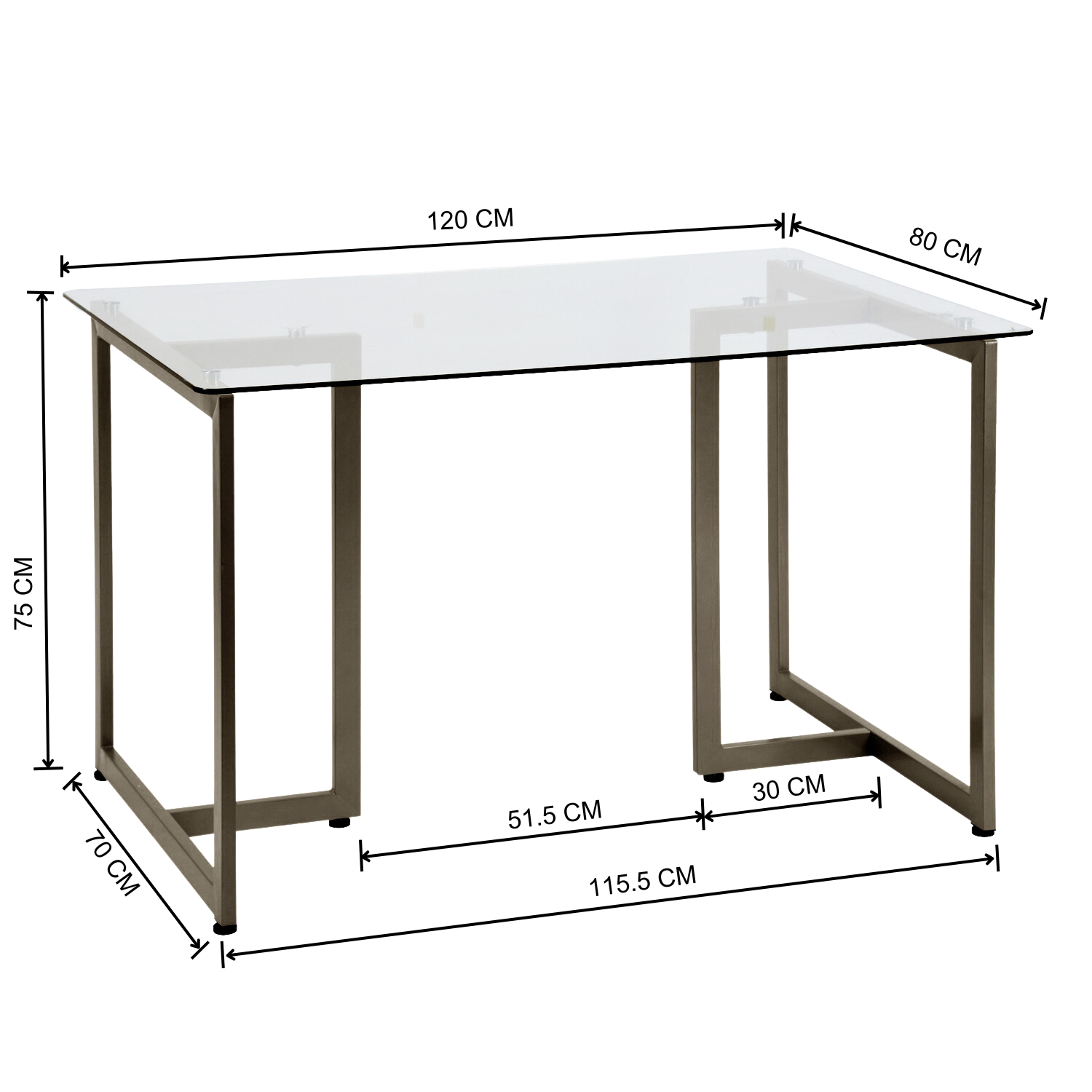 Homy Casa SLIP+Scargill 5PC Dining Set 47.2” Tempered Glass Table with 4 Scargill Blue Upholstered Chairs, Gold Finish Open Box