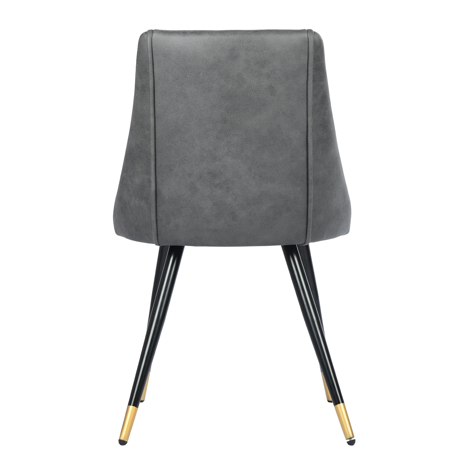 Homy Casa SMEG Dining Charcoal Leathaire Chair "20.67'' x 19.49'' x 32.68''" Modern Dining Seating Open Box