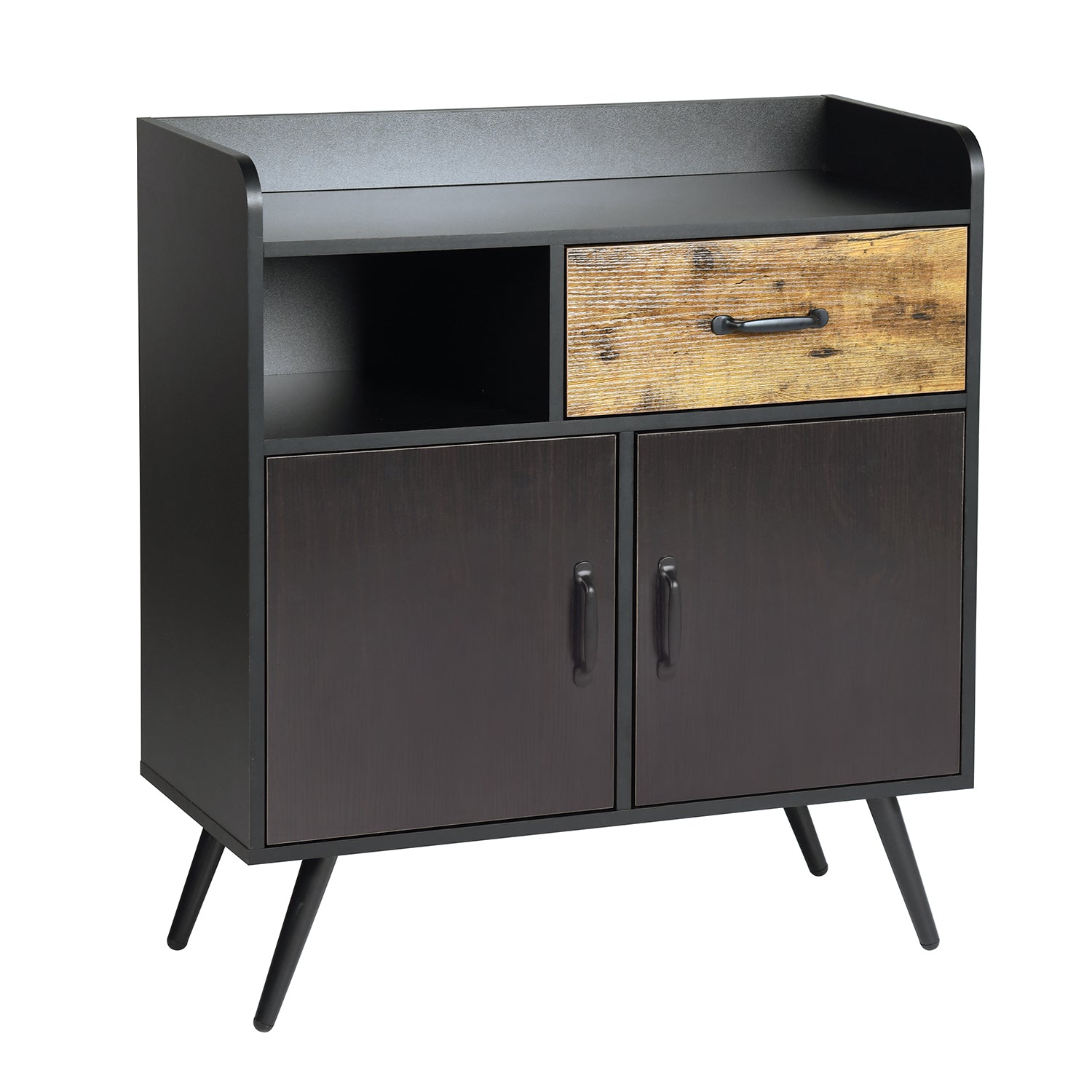 Vold Black Manufactured Wood Sideboard - Homy Casa
