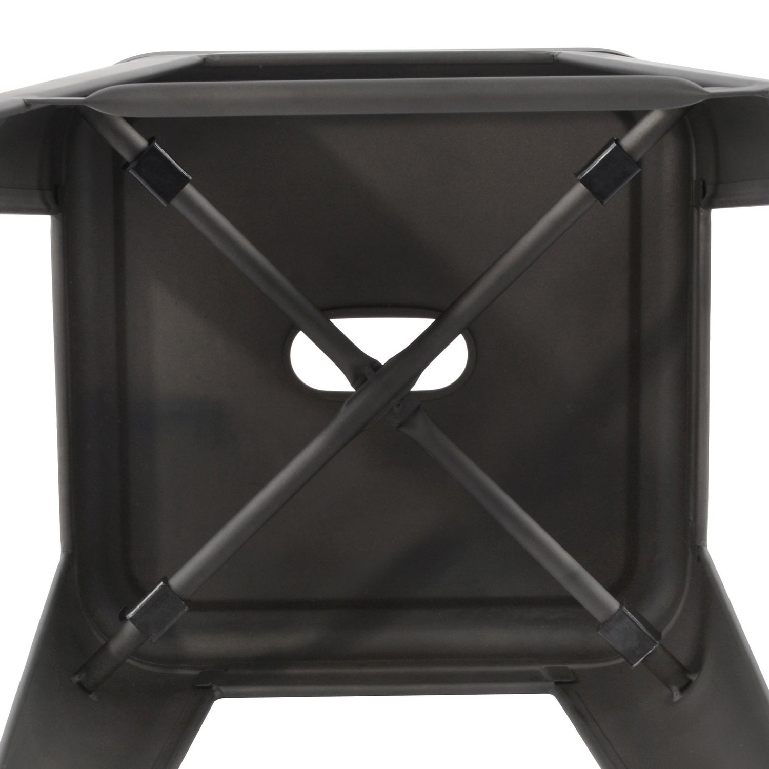 Homy Casa VUSTU 24" Gun Metal Bar Stools Set of 4 for Home and Workspace Open Box