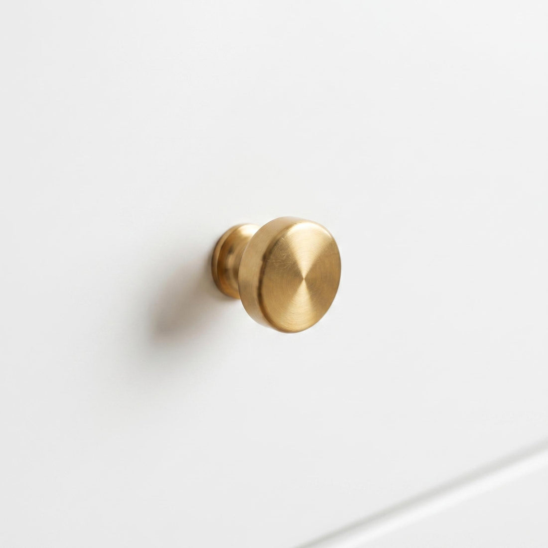 Round Brass-Tone Knobs