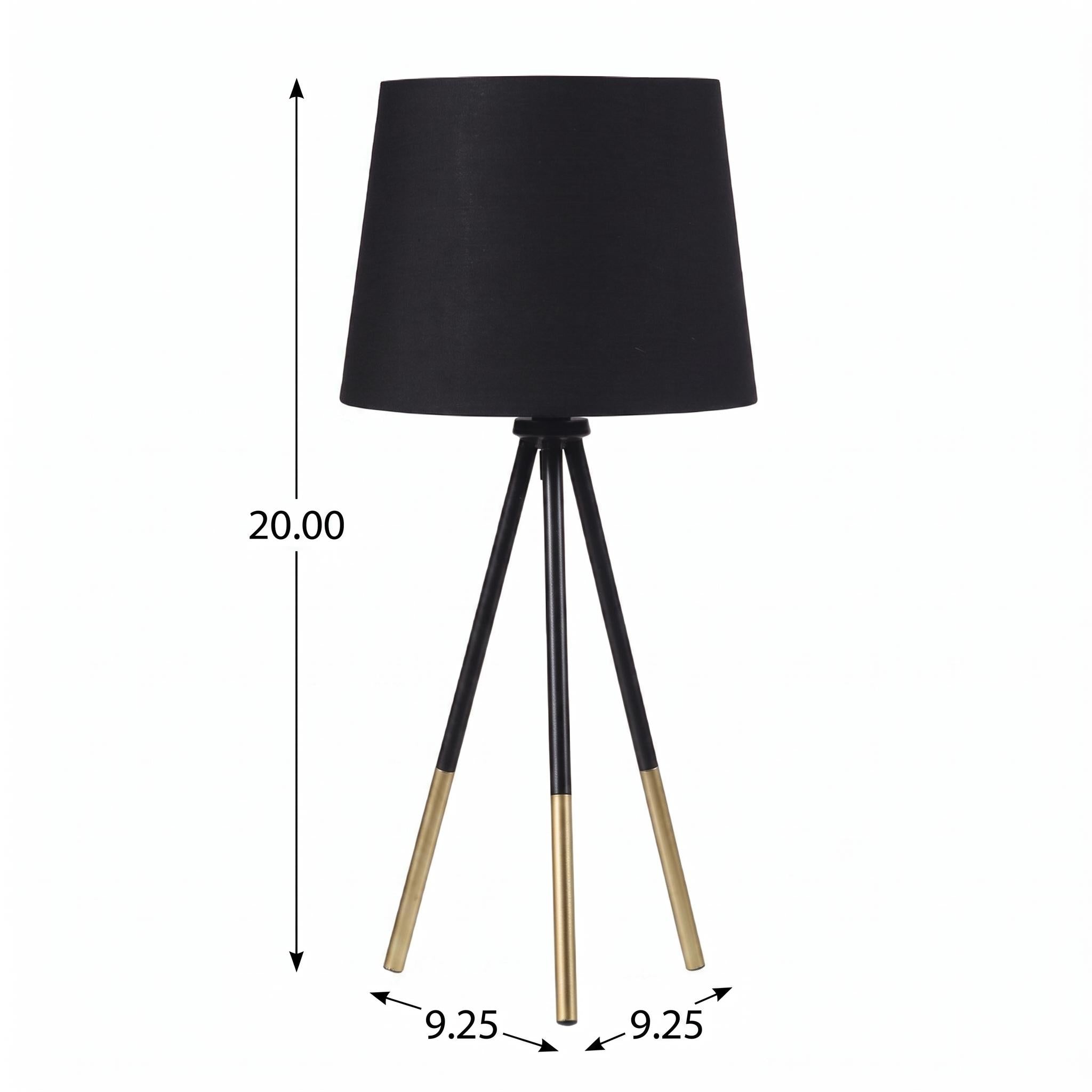 Magnolia 20" Modern Table Lamp with Tripod Metal Legs
