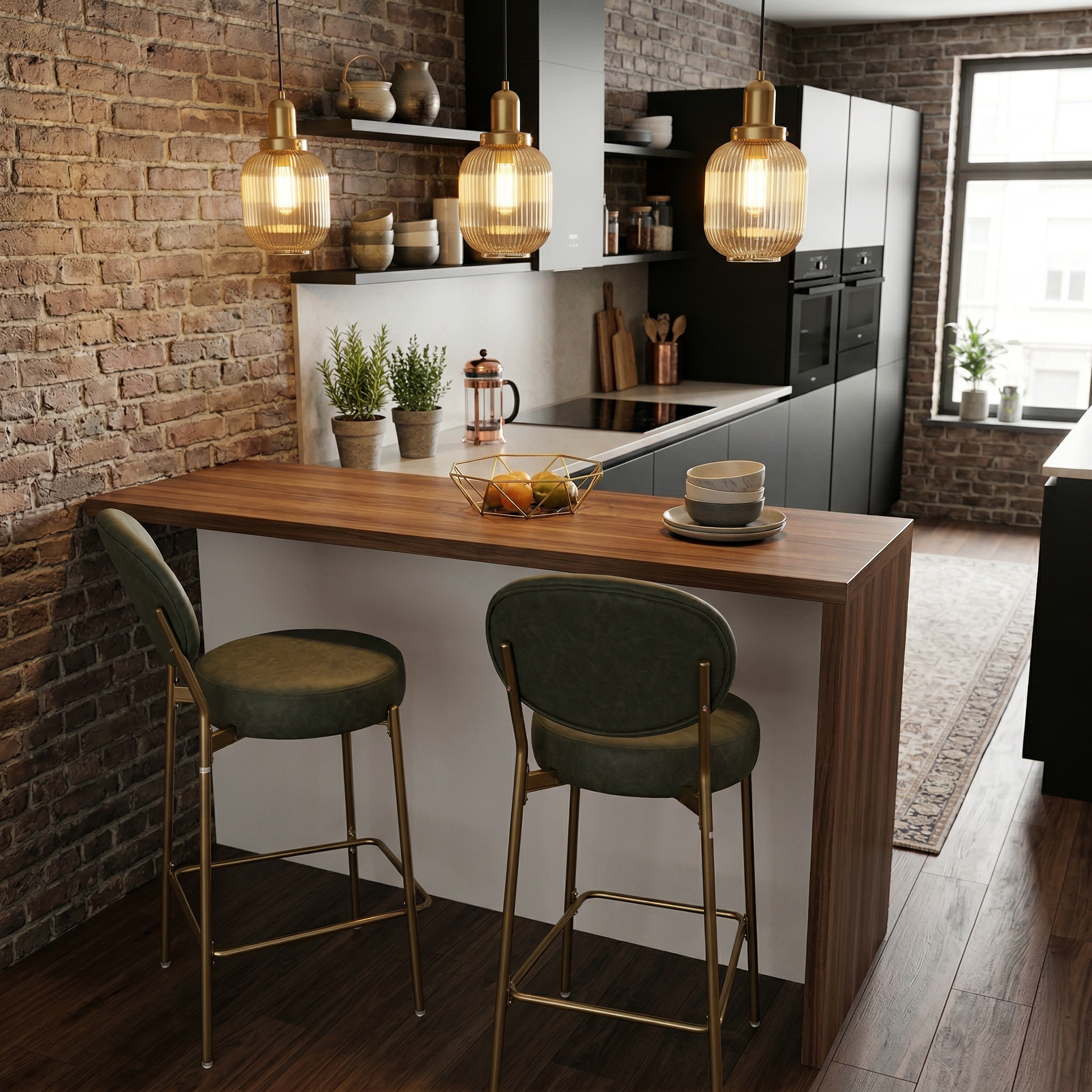 Amarone 29" Bar Height Upholstered Bar Stools Set of 2