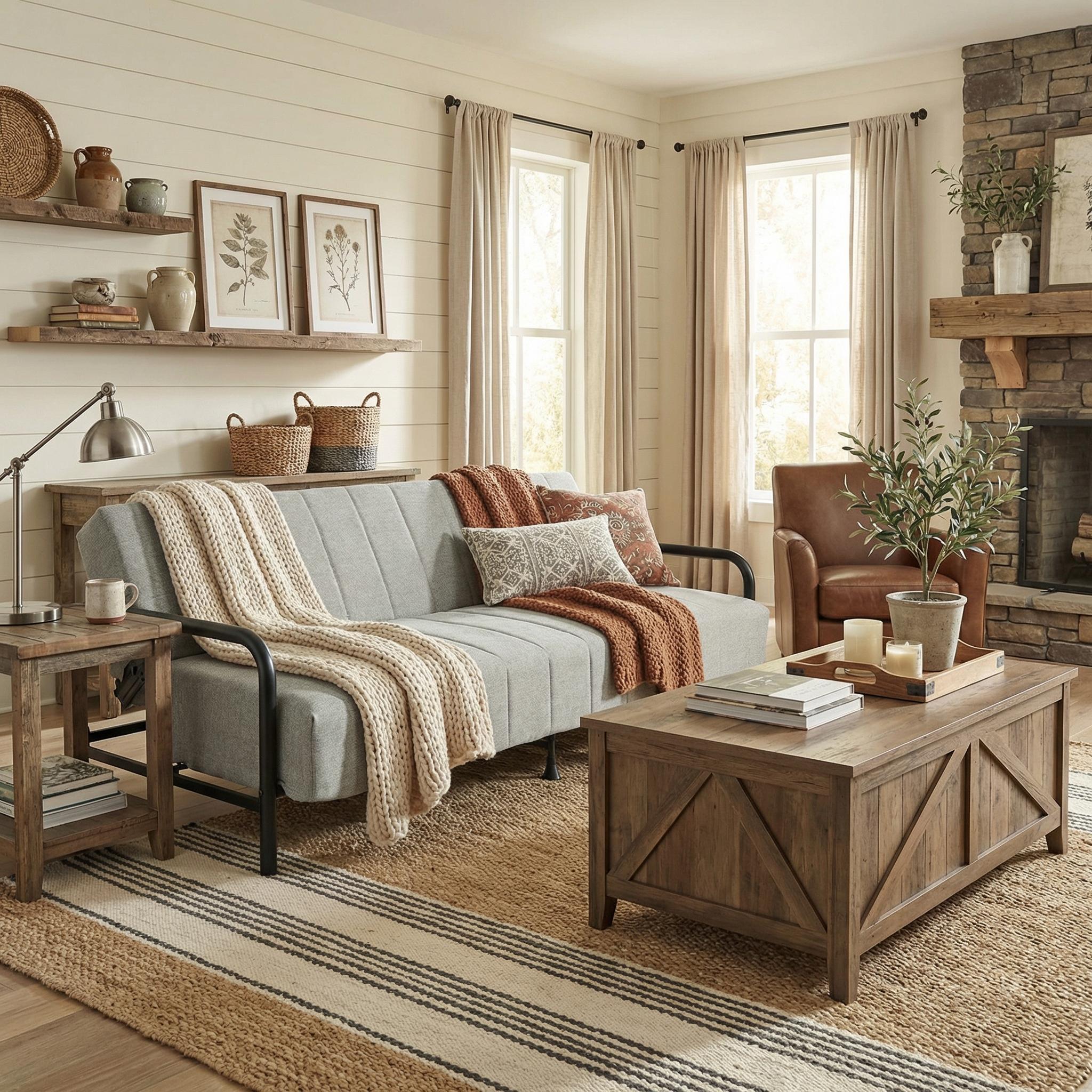 CLICKO 78" 3-Seater Sofa Bed 8" Spring Extra Wide Sleep Easy Assembly