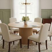 Lucerne 47" Wood Round Dining Table