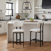 Sancerre 26" Upholstered Counter Height Bar Stools Set of 2