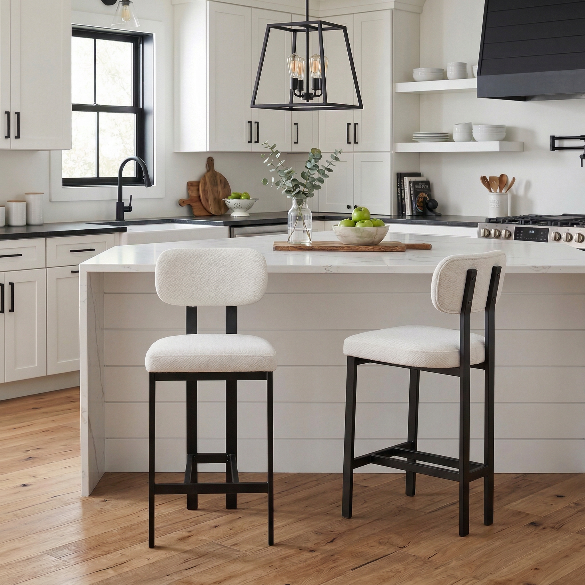 Sancerre 26" Upholstered Counter Height Bar Stools Set of 2