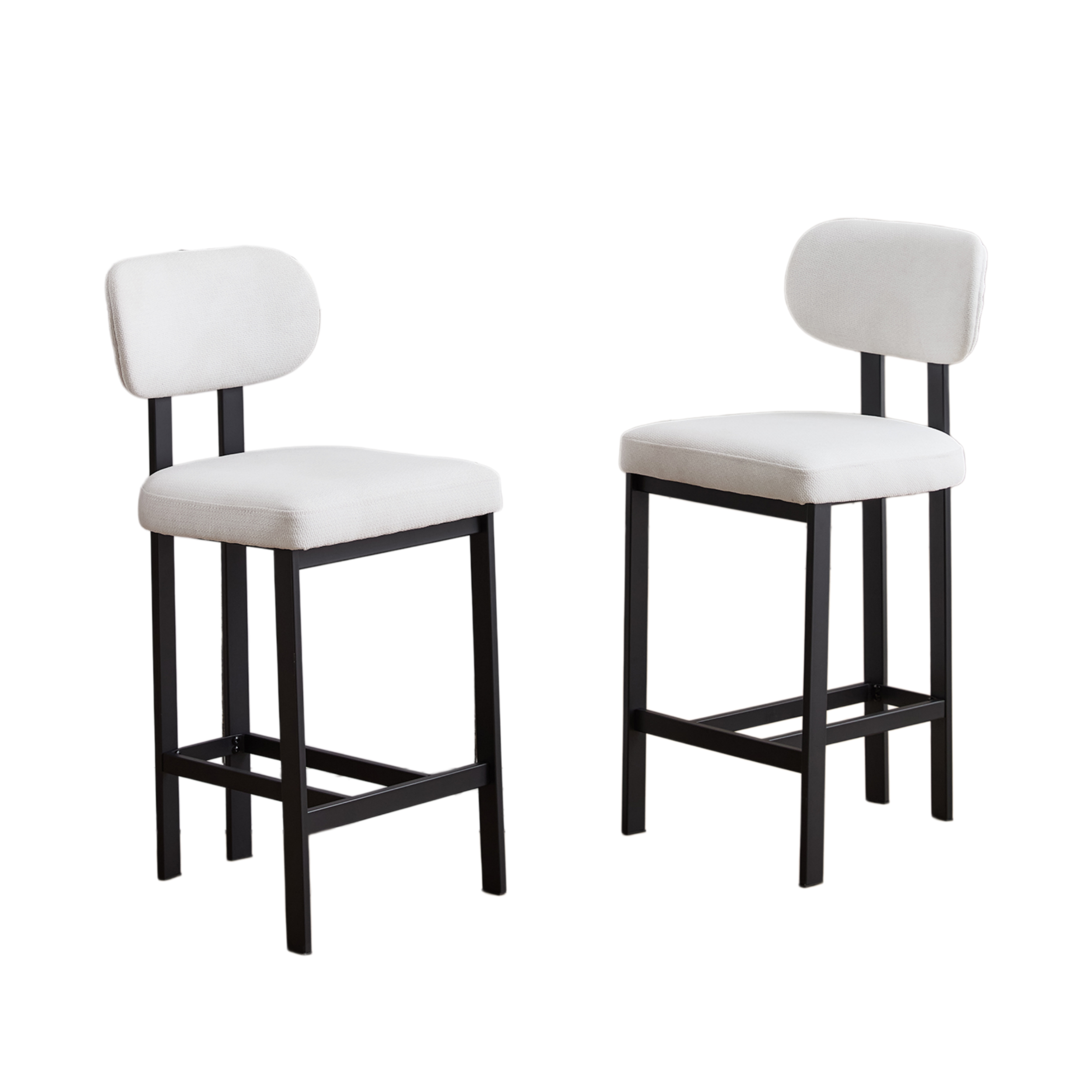 Sancerre 26" Upholstered Counter Height Bar Stools Set of 2