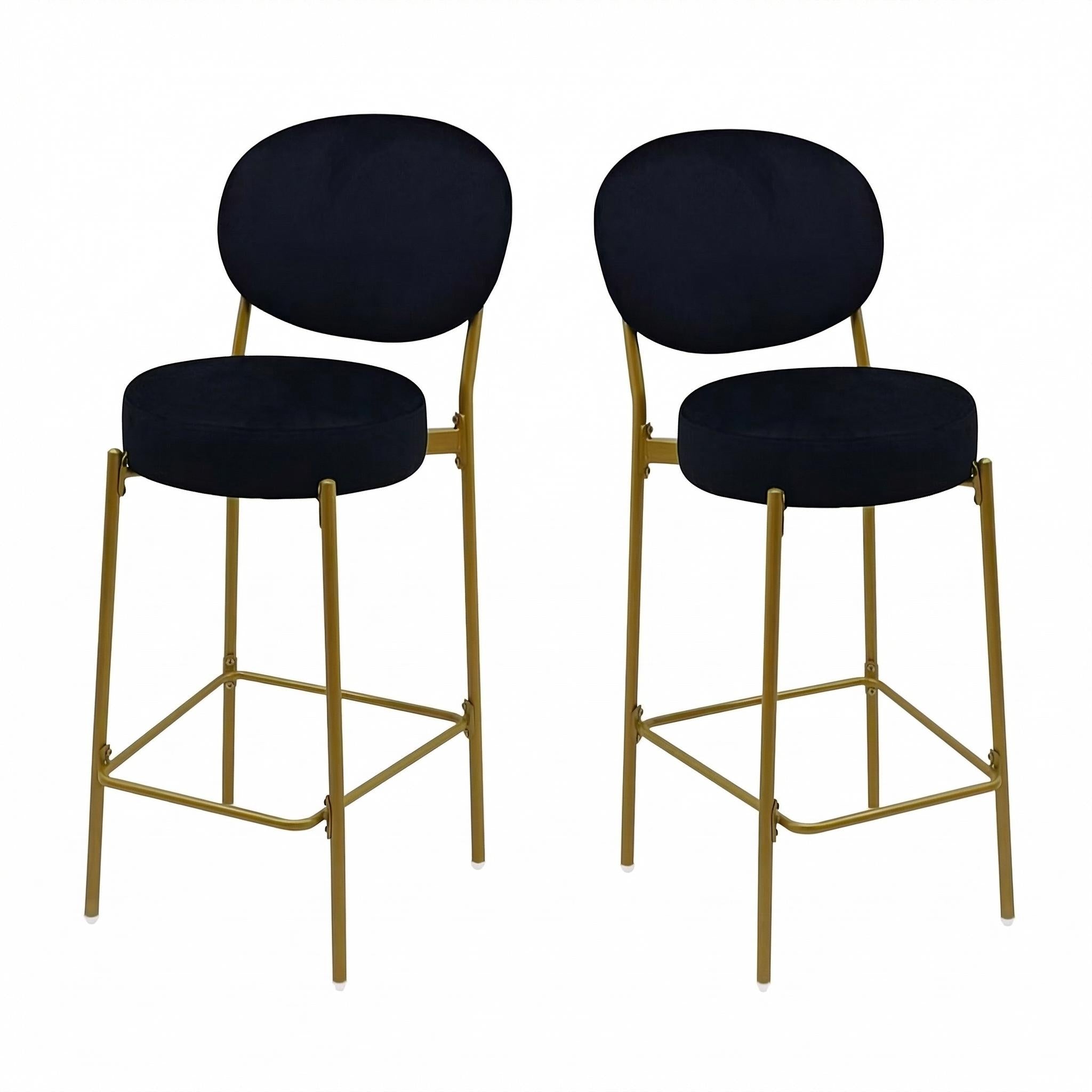 Amarone 29" Bar Height Upholstered Bar Stools Set of 2