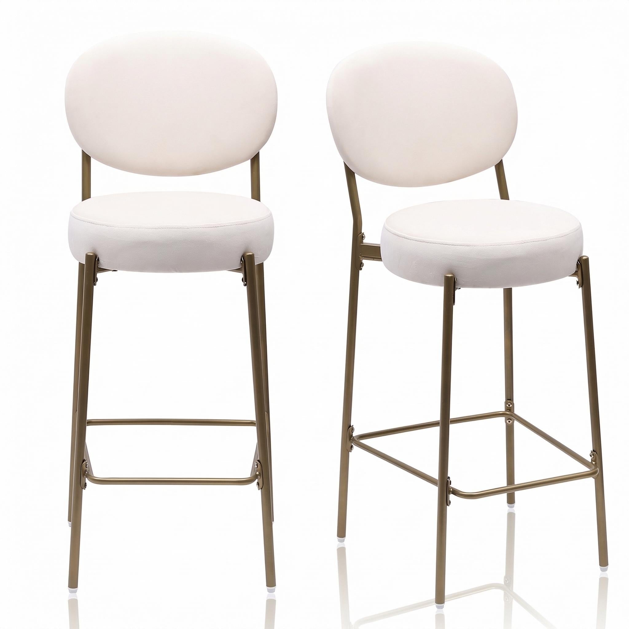 Amarone 29" Bar Height Upholstered Bar Stools Set of 2