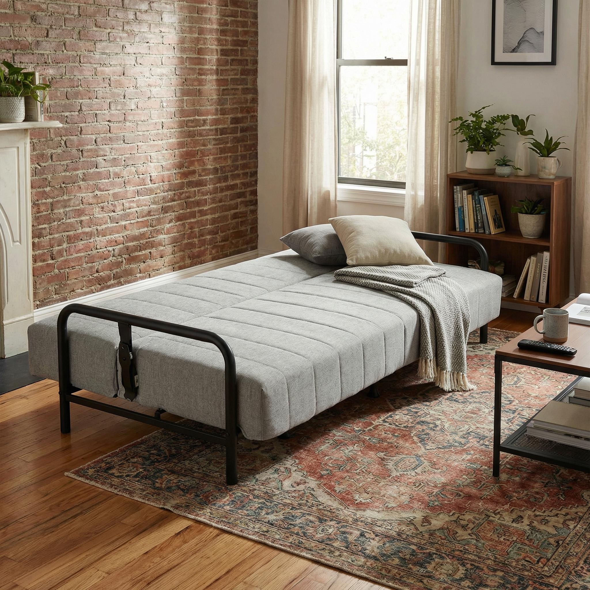 CLICKO 78" 3-Seater Sofa Bed 8" Spring Extra Wide Sleep Easy Assembly