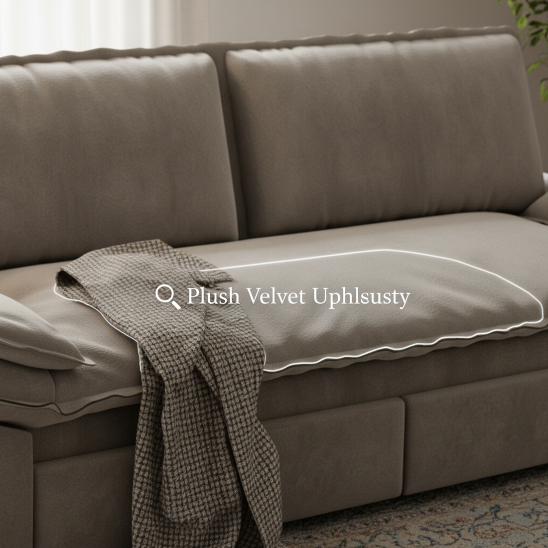Plush Velvet Upholstery