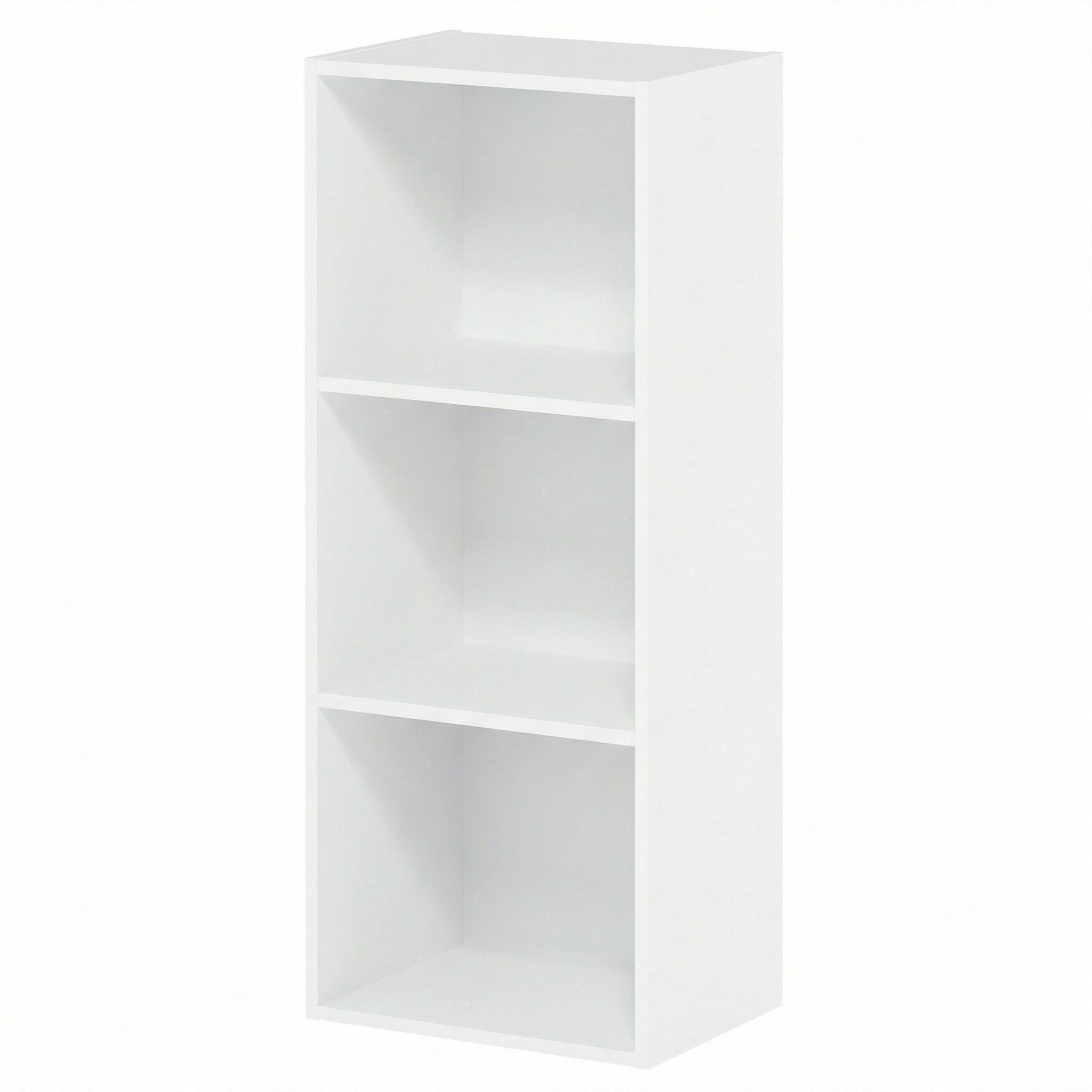 MANDI III Modern MDF Modular Bookcase 29x23.8x80in White