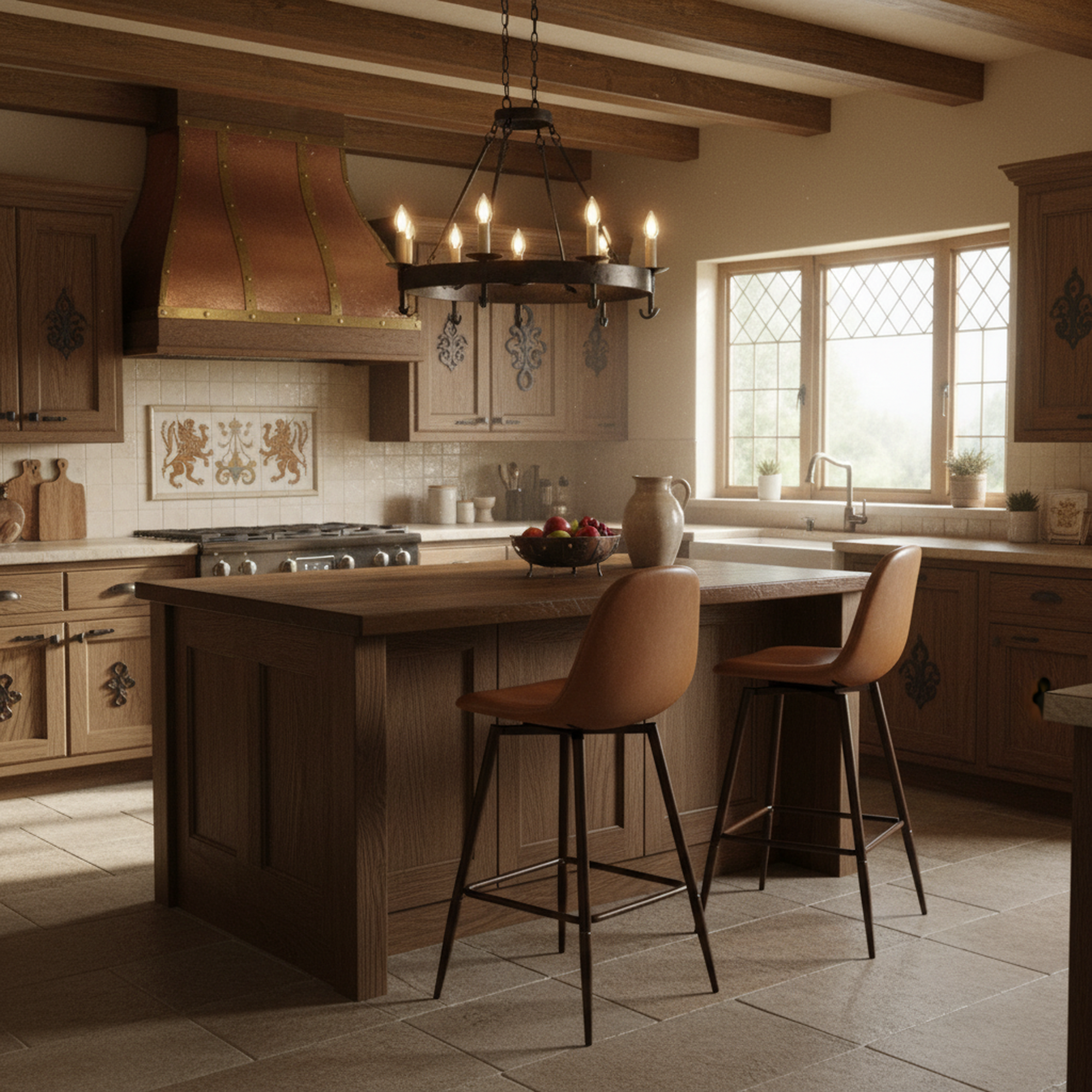 Charlton 26" Swivel Counter Height Bar Stools with Metal Legs Set of 2