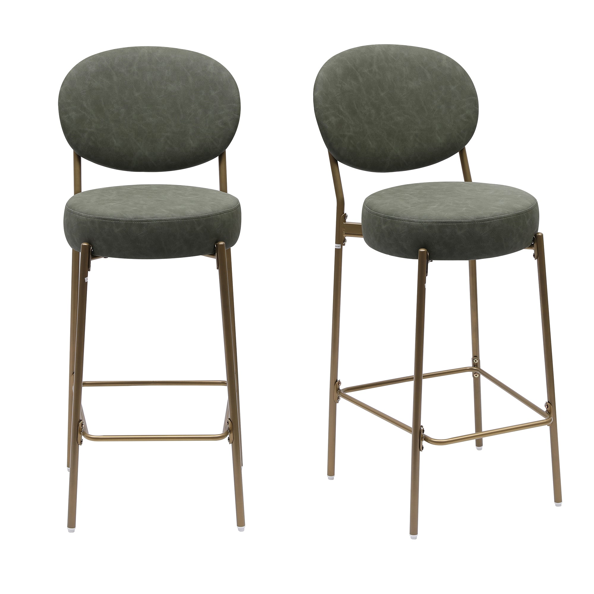 Amarone 29" Bar Height Upholstered Bar Stools Set of 2