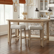 Rioja 29" Upholstered Backless Saddle Bar Stool Set of 2