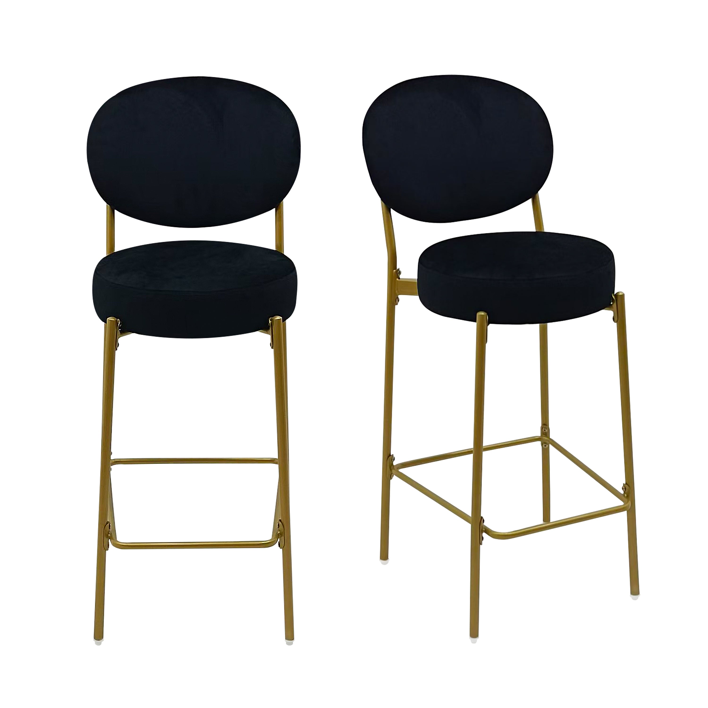 Amarone 29" Bar Height Upholstered Bar Stools Set of 2