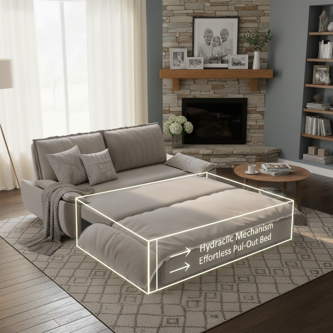 Hydraulic Pull-Out Bed