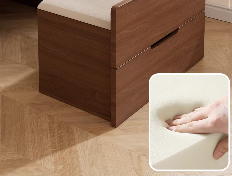 Lillemor 3-in-1 Compact Vanity Desk with Flip Top Mirror and Storage Ottoman