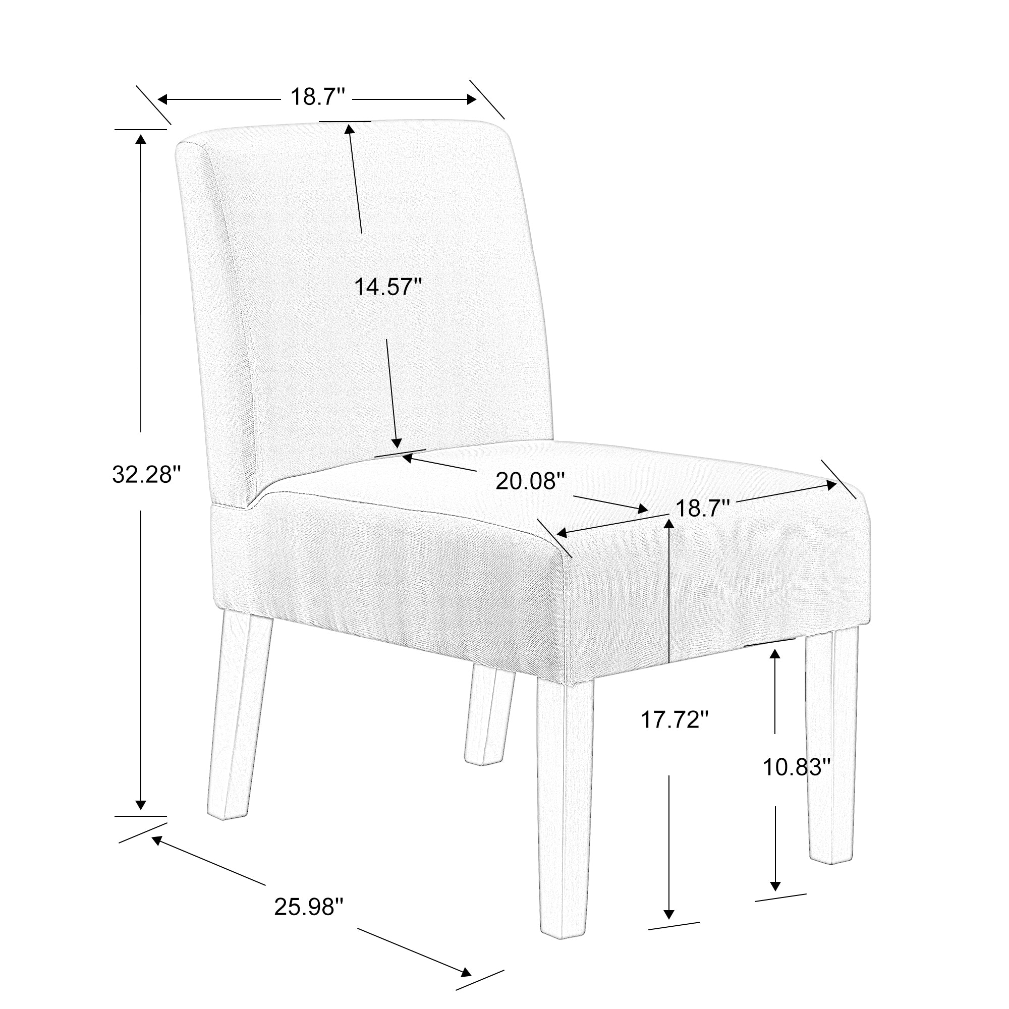Moen 3-Piece Accent Chair with Round Wood Side Table Set