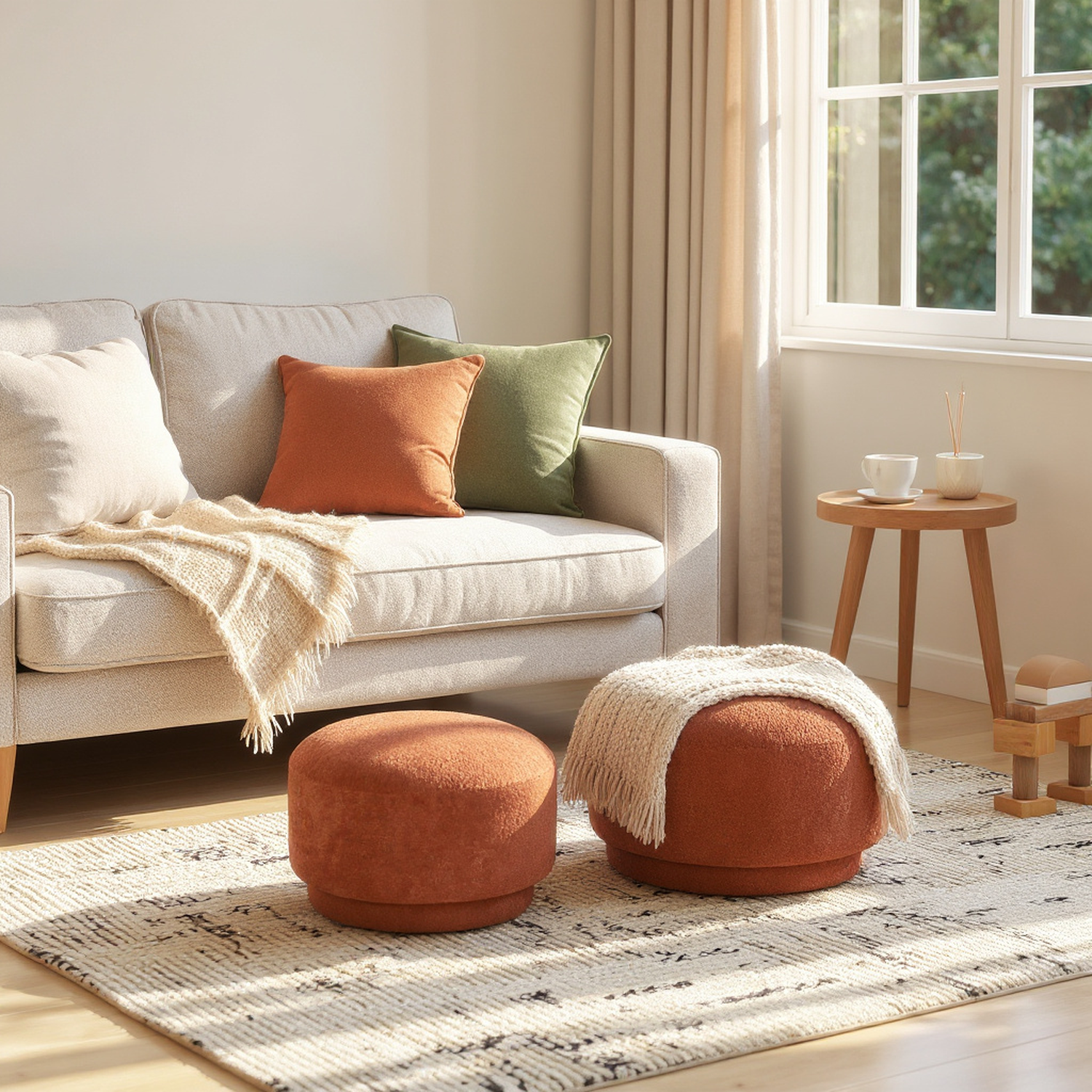 Monterey 15" Ottoman Footstool