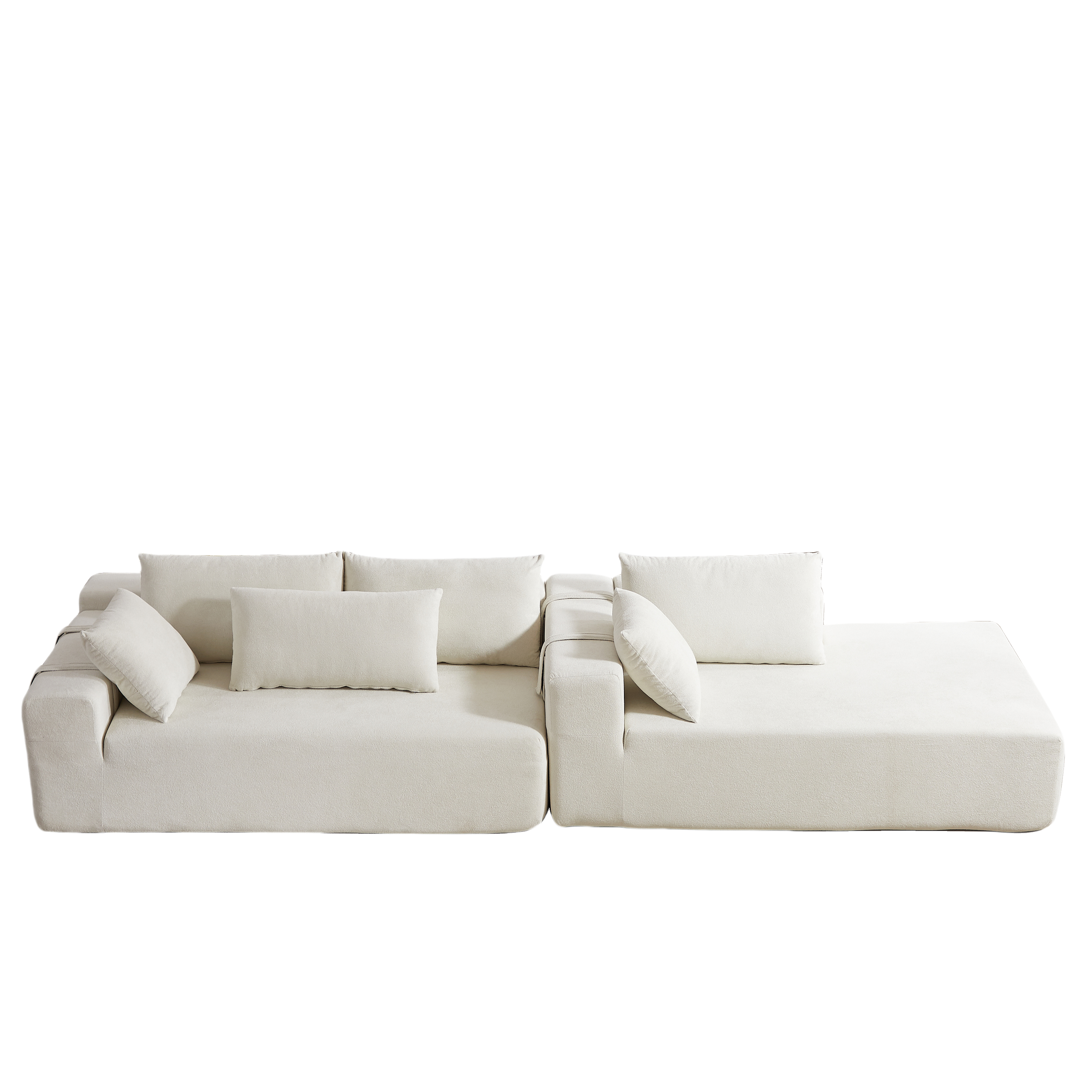 Nara Modular 108" L-Shaped Sectional Sofa