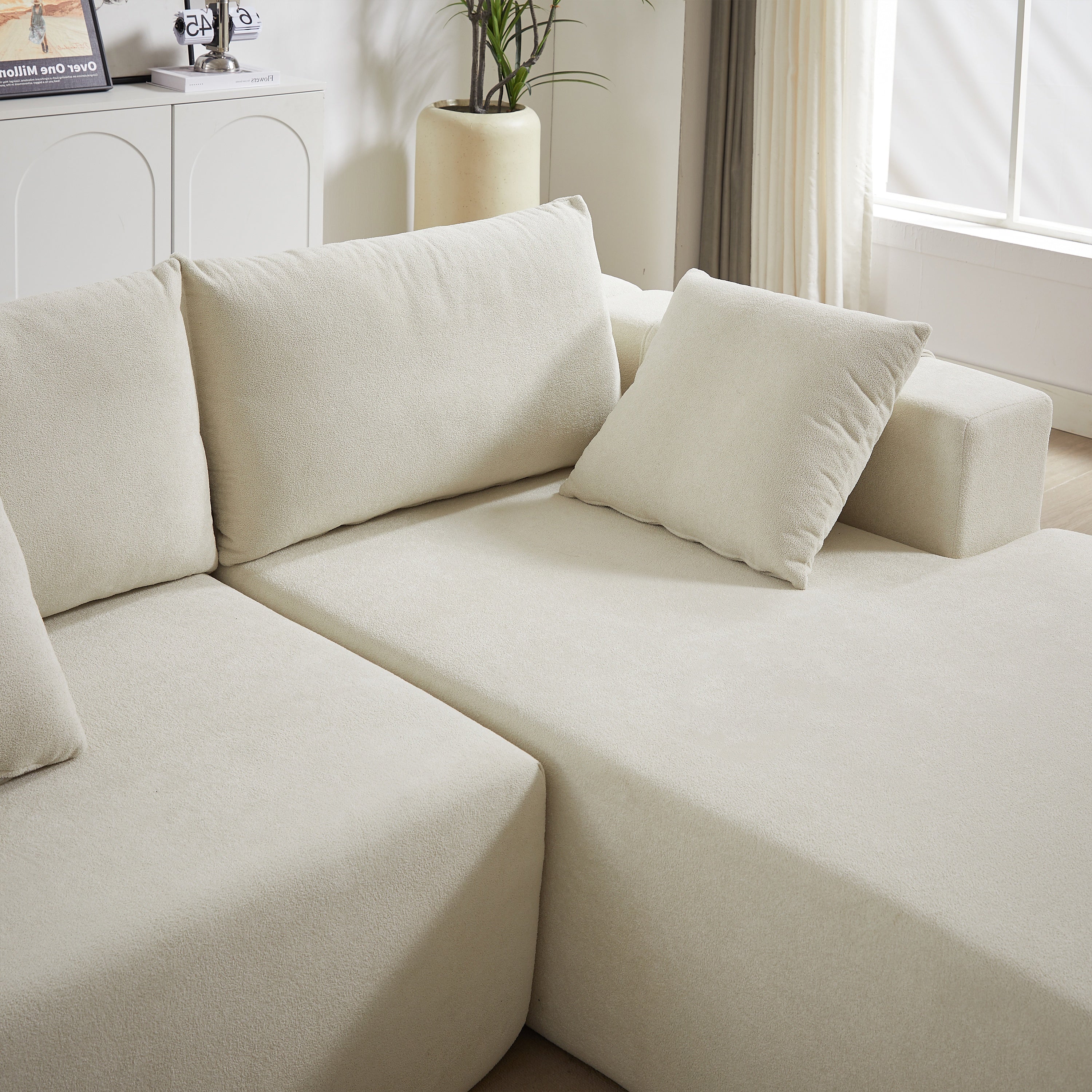 Nara Modular 108" L-Shaped Sectional Sofa