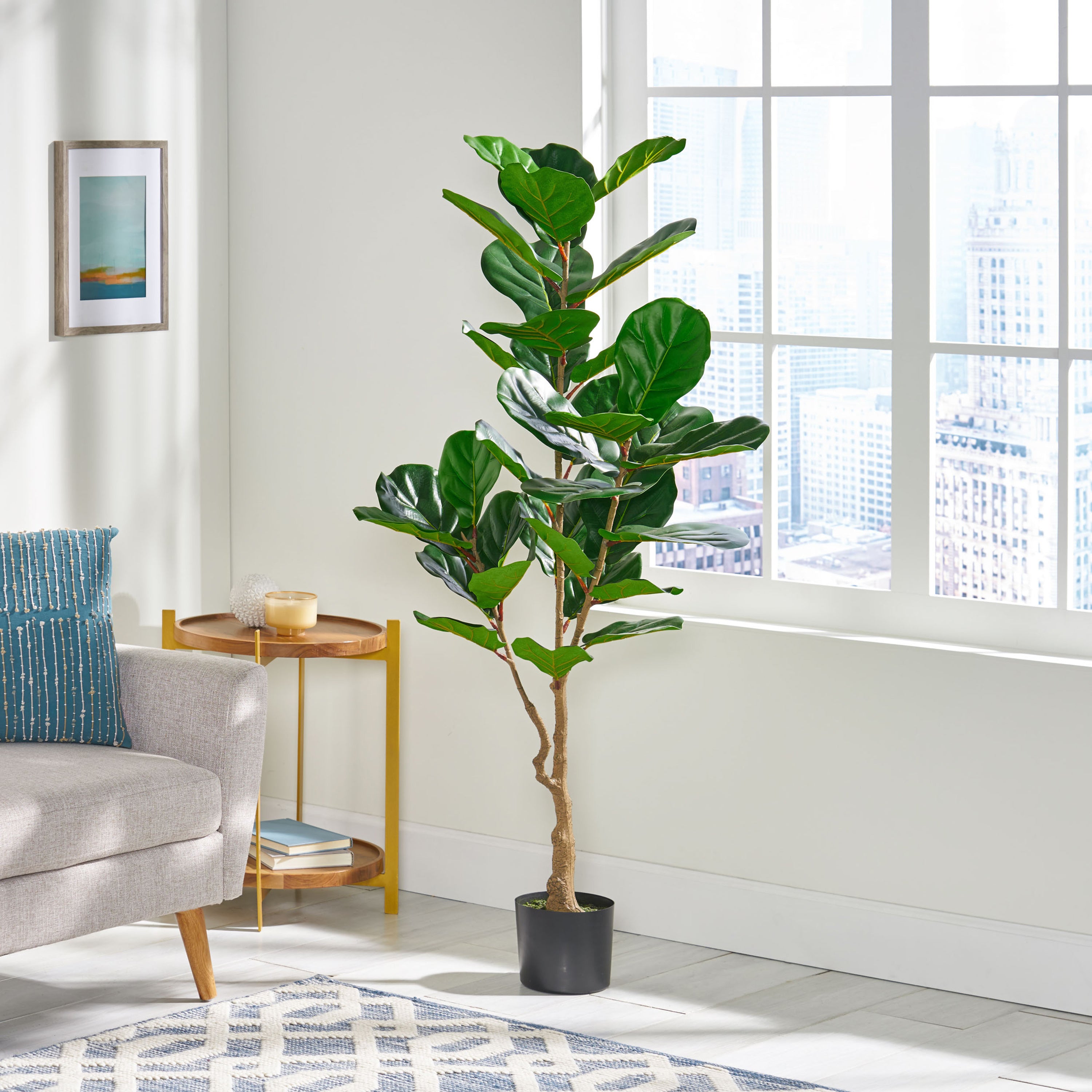 Ficus Faux Fiddle Leaf Fig Tree