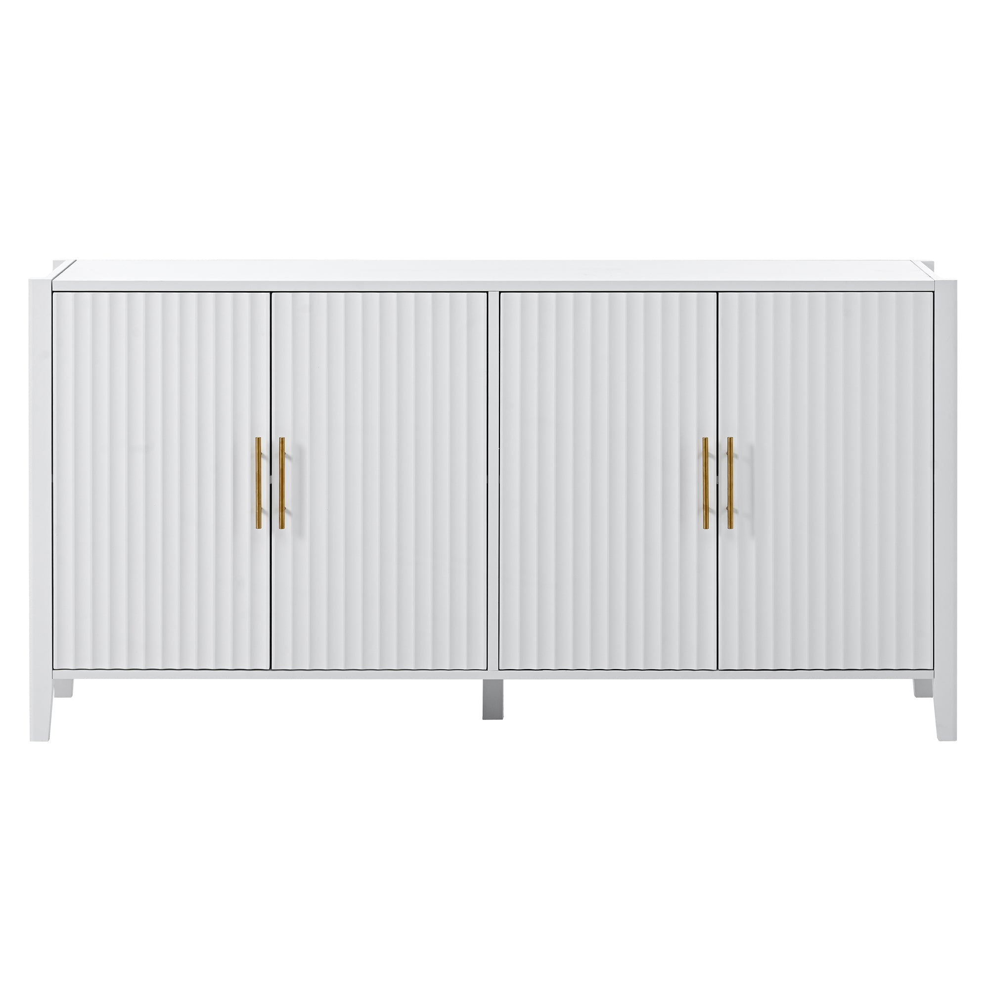 Oslo 63" Modern 4 Door Sideboard with Adjustable Storage