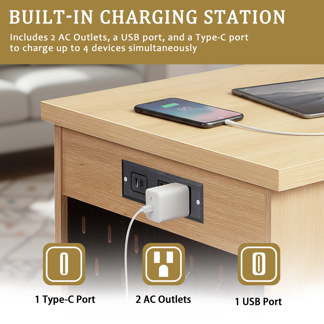 Integrated Power Outlet
