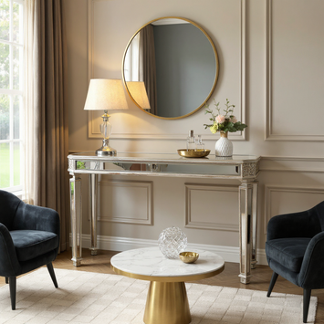 Porte Mirror Console Table