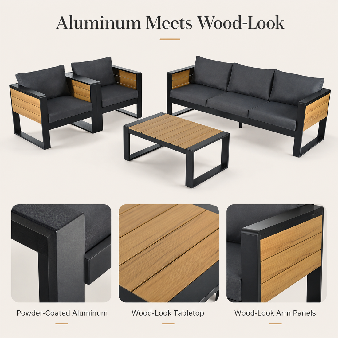 Aluminum Meets Wood-Look