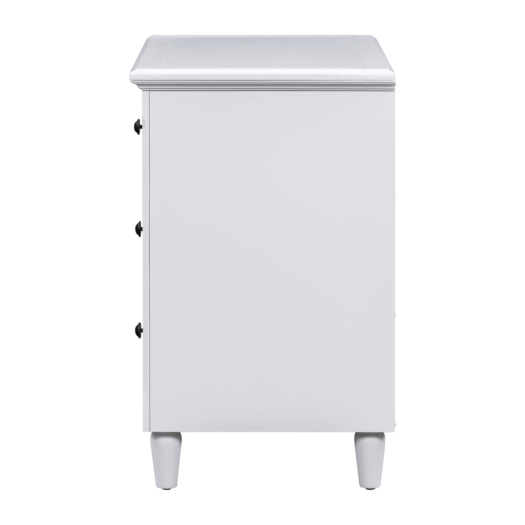 Skara Wood Nightstand with 3 Drawers