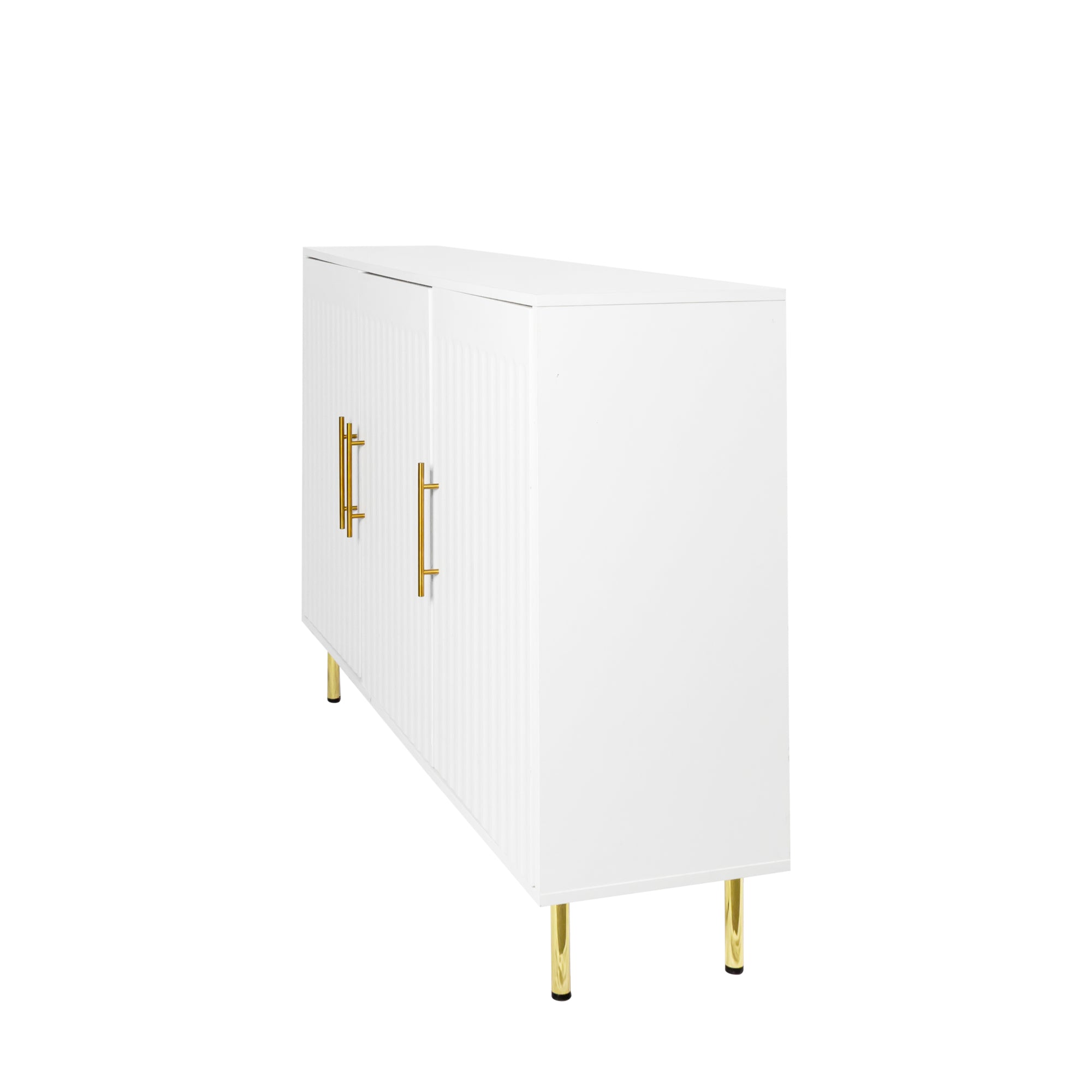 Tallinn 55" 3-Door Sideboard with Gold Handles