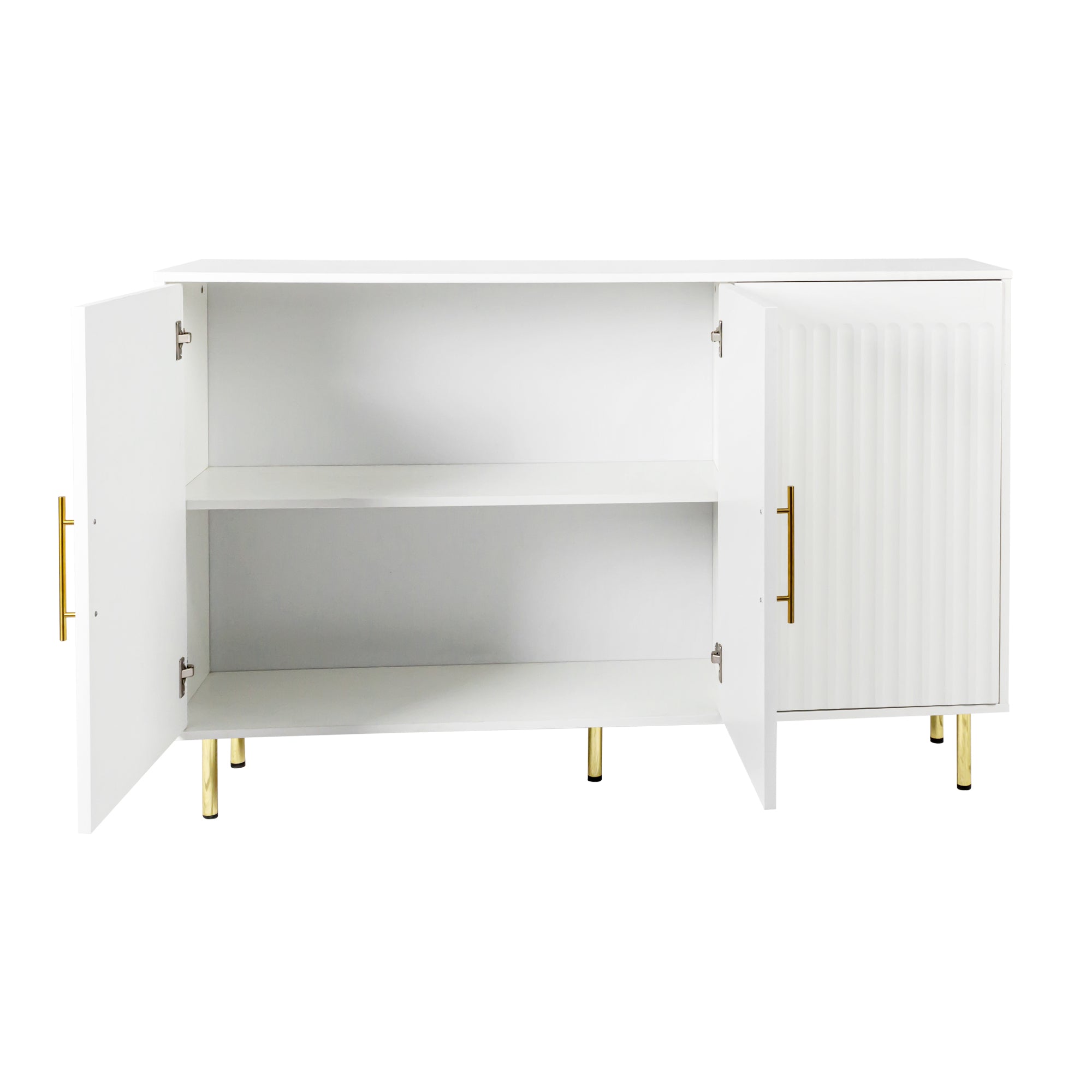 Tallinn 55" 3-Door Sideboard with Gold Handles