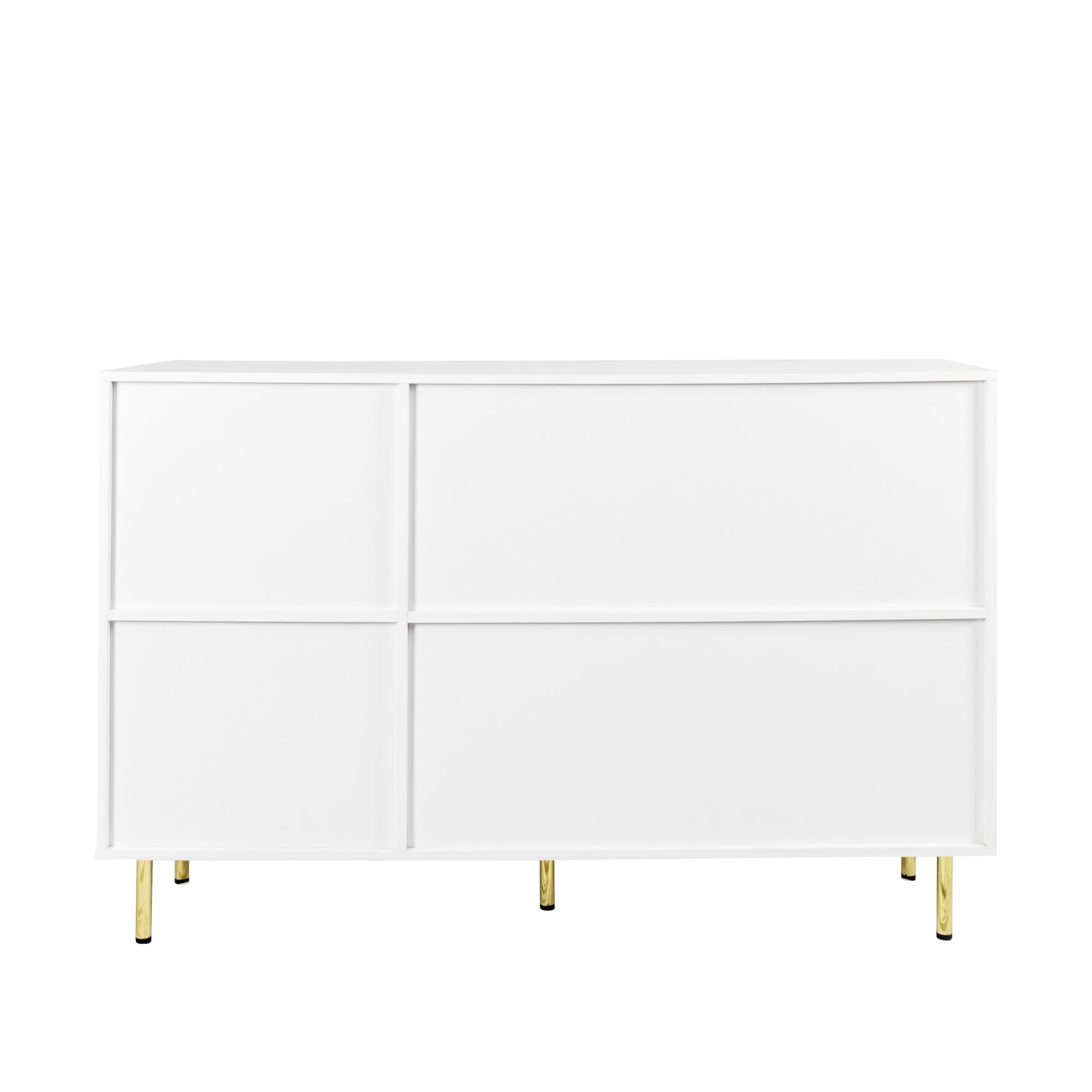 Tallinn 55" 3-Door Sideboard with Gold Handles