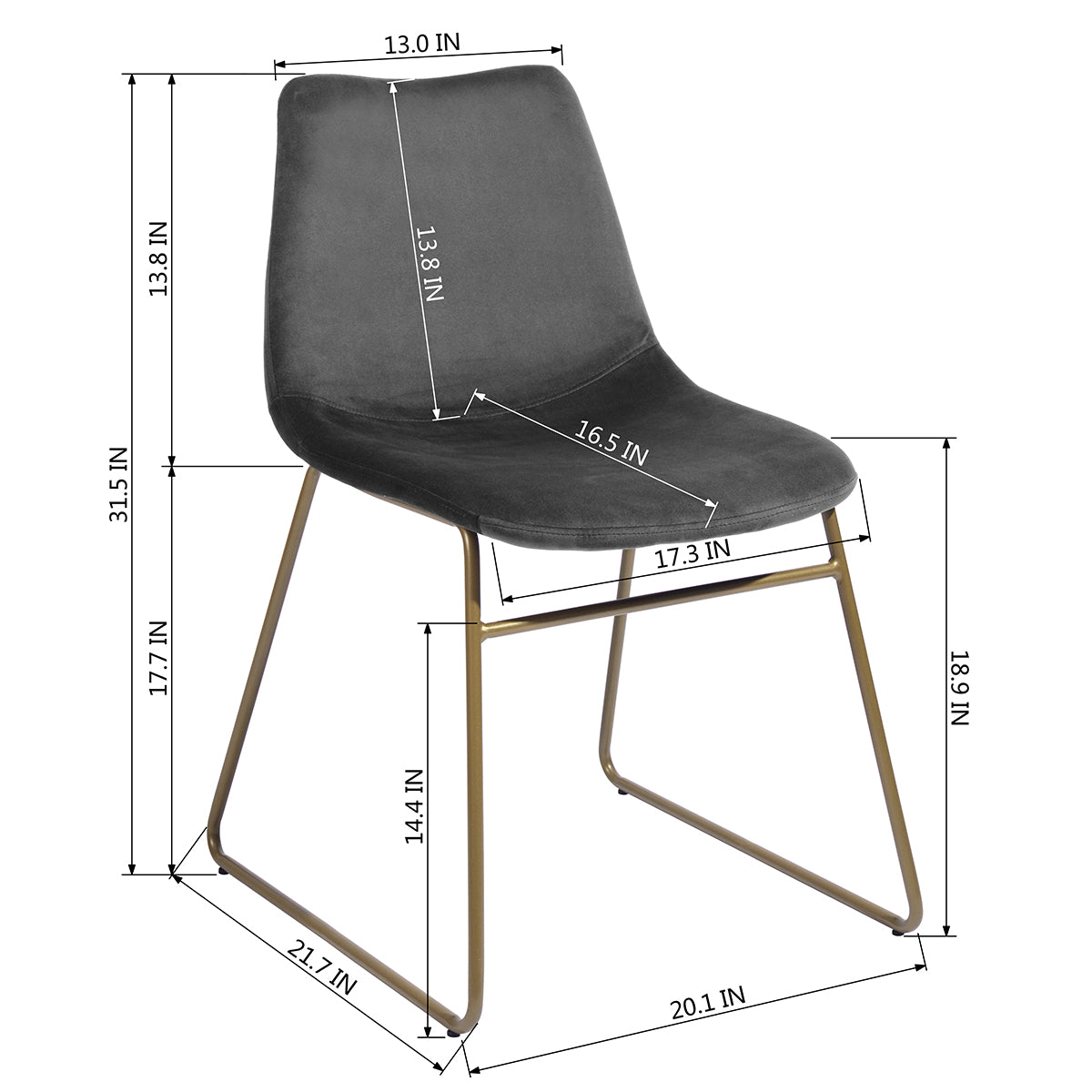Batassel Modern & Comfortable Velvet Dining Chairs?HOMY CASA