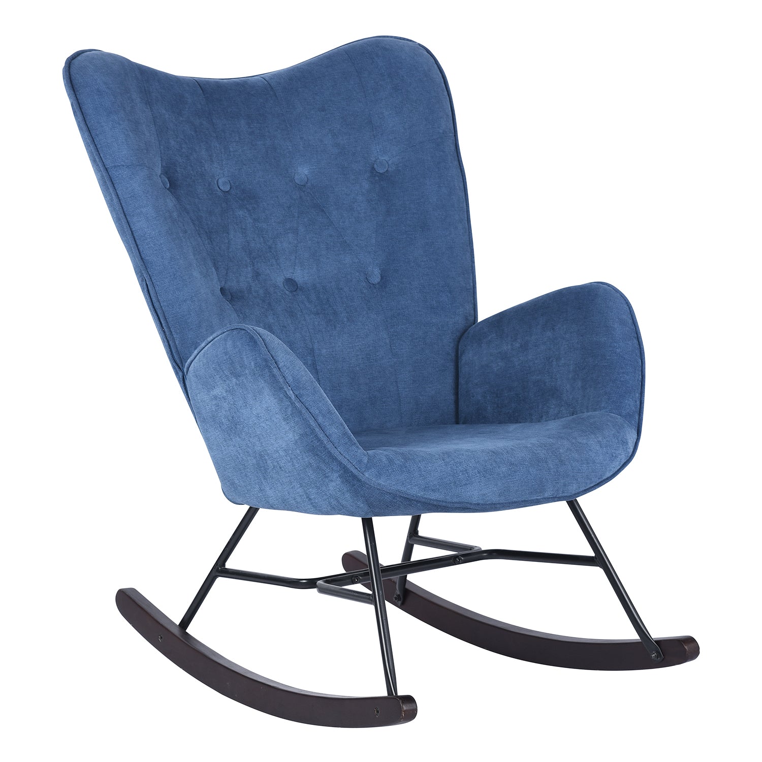 Epping Modern Rocking Fabric Armchair- HOMY CASA