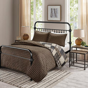 HomyCasa Black/White Modern Metal Bed - 3 Size: Full/Queen/Twin - HomyCasa