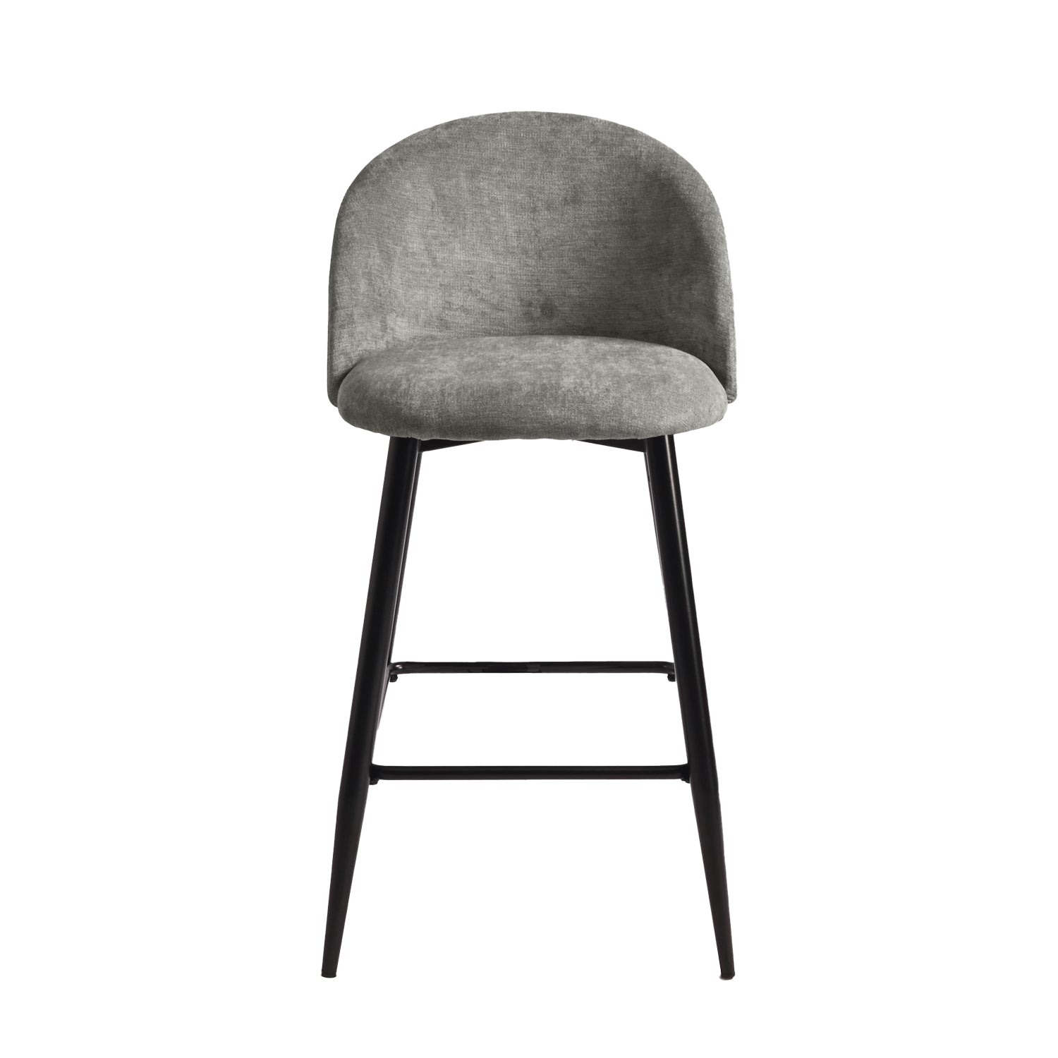 Haseeb 26" Upholstered Counter Height Bar Stool Bar Chairs Set of 2-HOMY CASA