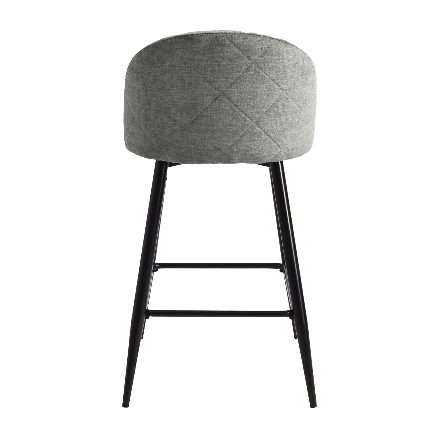 Haseeb 26" Upholstered Counter Height Bar Stool Bar Chairs Set of 2-HOMY CASA