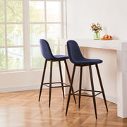 Charlton 30" Upholstered Bar Stools with Back Bar Chair Set of 2-HOMY CASA