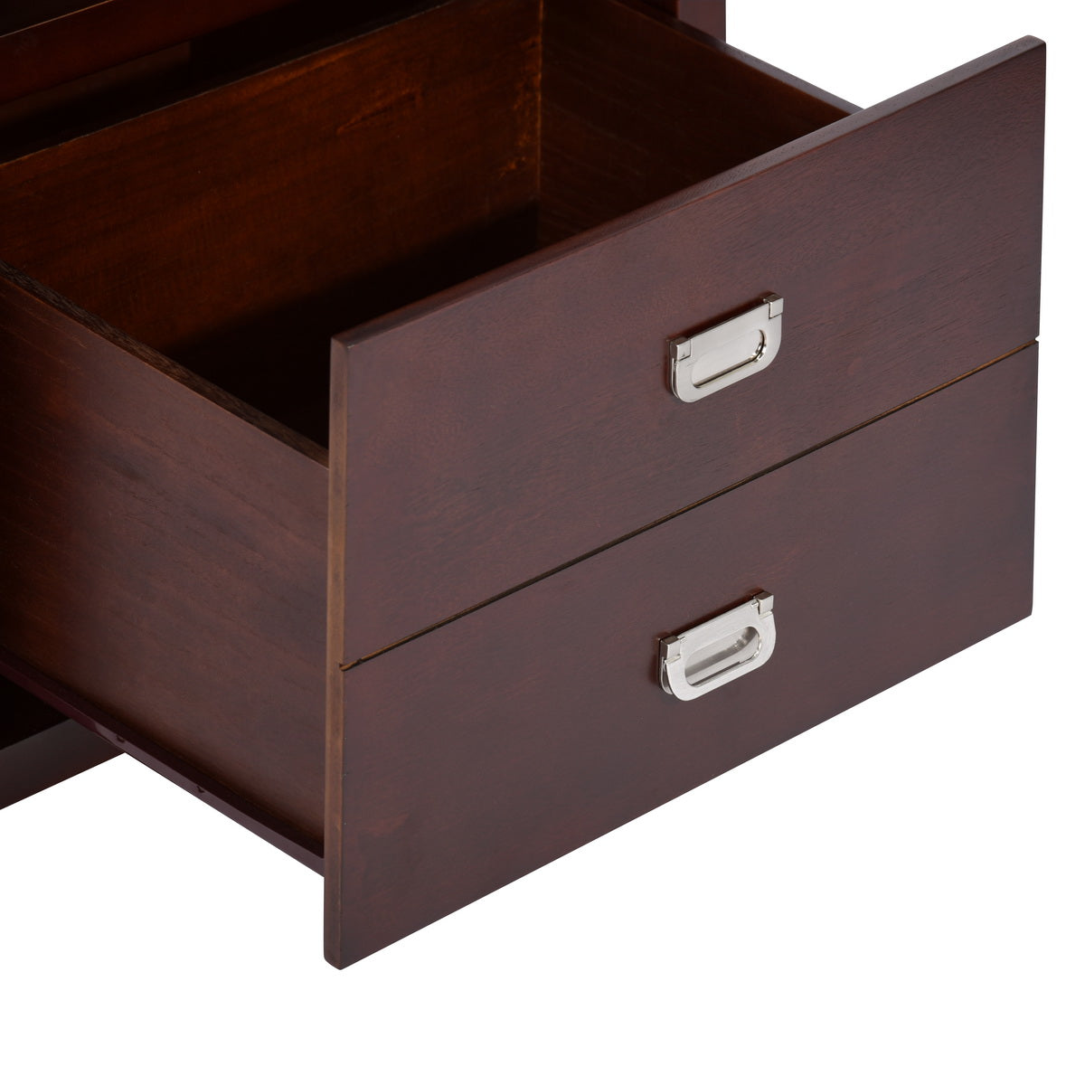 Modern Bedroom Nightstand Solid Wood Organizer Side End Table with 1-Drawer Storage Cabinet LORALIE - HomyCasa