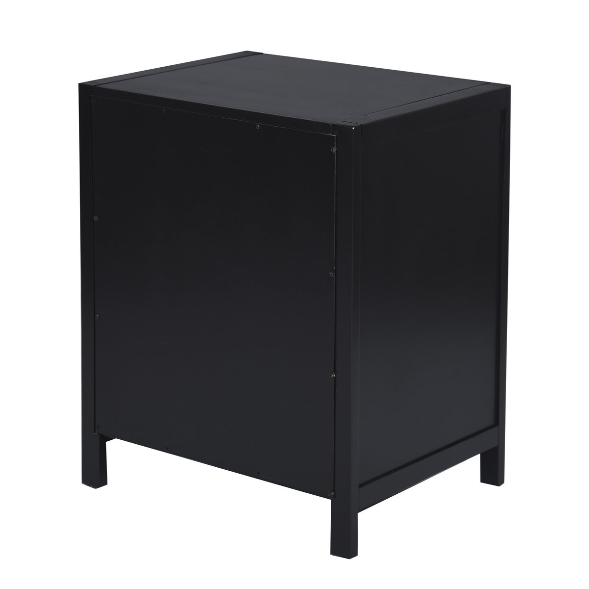 Modern Bedroom Nightstand Solid Wood Organizer Side End Table with 1-Drawer Storage Cabinet LORALIE - HomyCasa