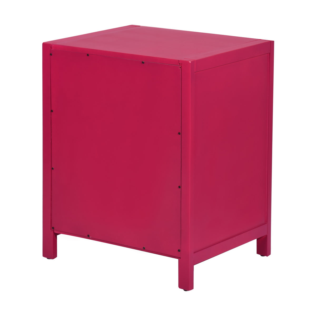 Modern Bedroom Nightstand Solid Wood Organizer Side End Table with 1-Drawer Storage Cabinet LORALIE - HomyCasa