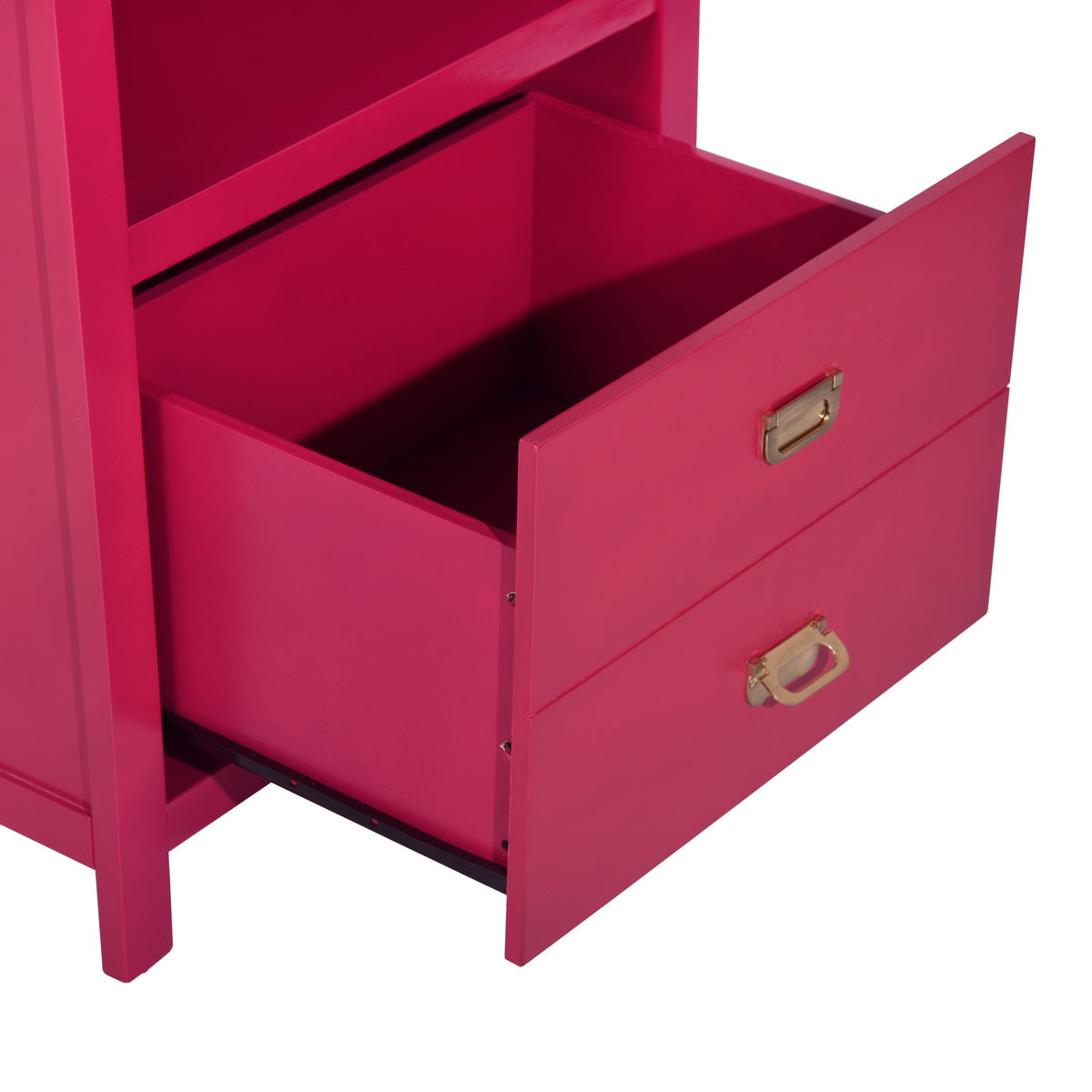 Modern Bedroom Nightstand Solid Wood Organizer Side End Table with 1-Drawer Storage Cabinet LORALIE - HomyCasa