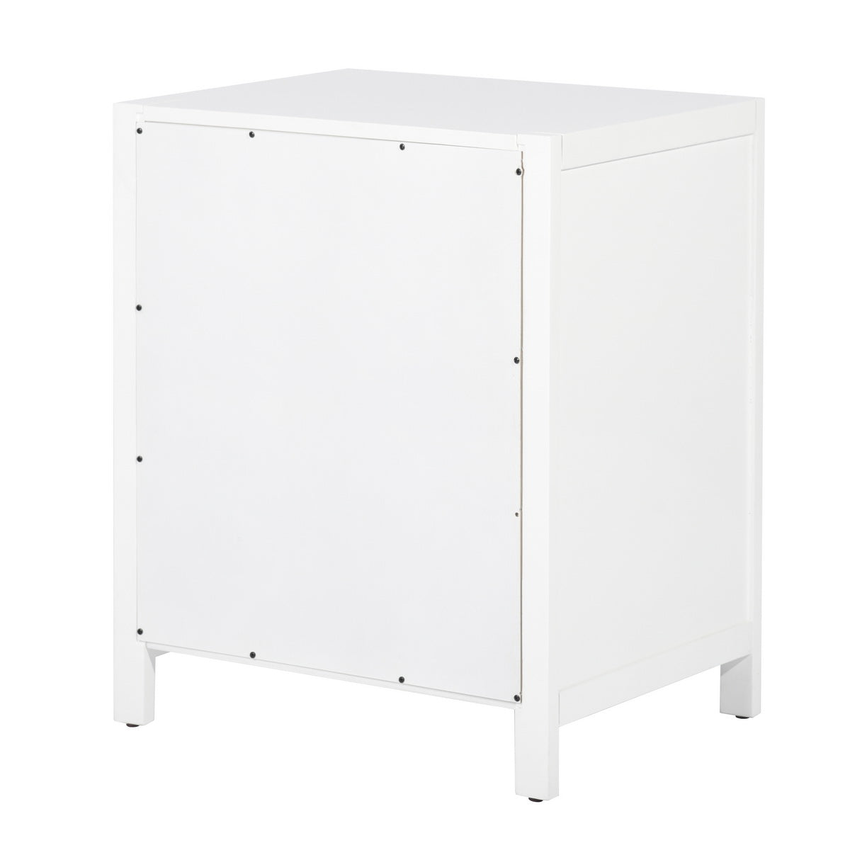 Modern Bedroom Nightstand Solid Wood Organizer Side End Table with 1-Drawer Storage Cabinet LORALIE - HomyCasa
